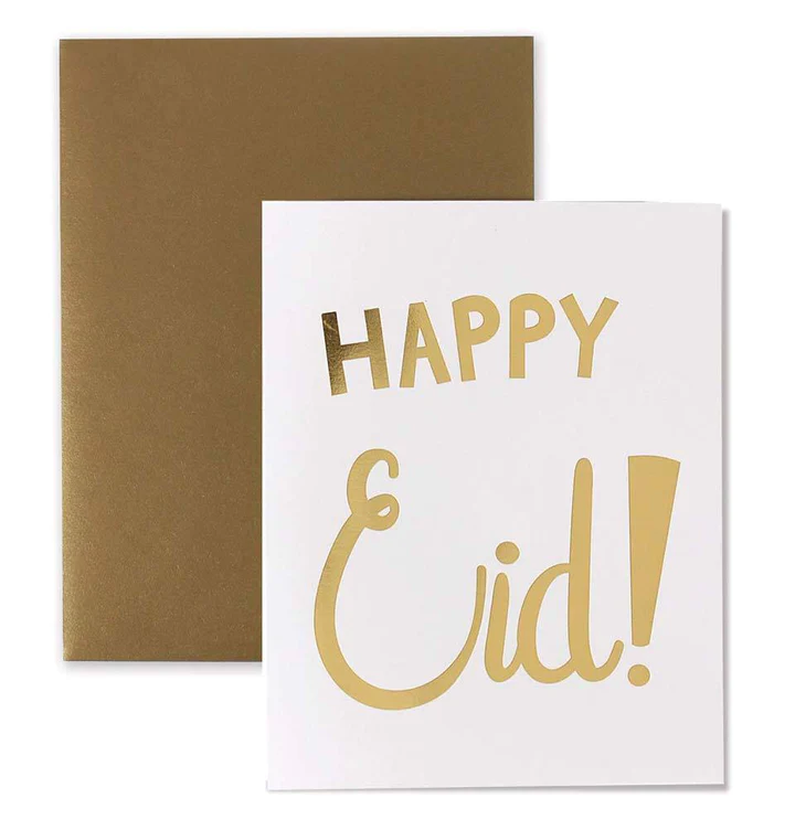 Personal Message Printed on Greeting Card or Eid Card AlKaram Sweets